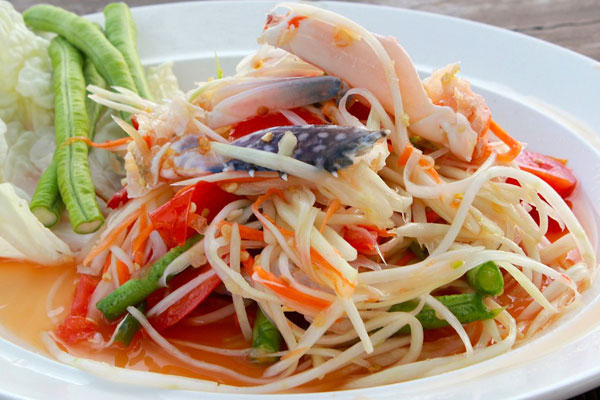 倾品青木瓜沙拉加盟学员制作成品