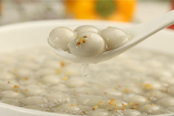 倾品醪糟桂花汤圆加盟学员制作成品