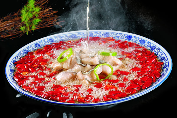 倾品沸腾鱼片加盟学员制作成品