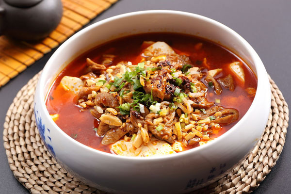 倾品肥肠豆花饭加盟学员制作成品