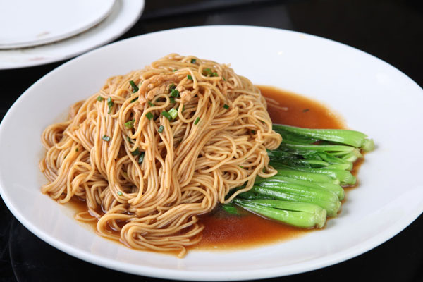 倾品葱油拌面加盟学员制作成品