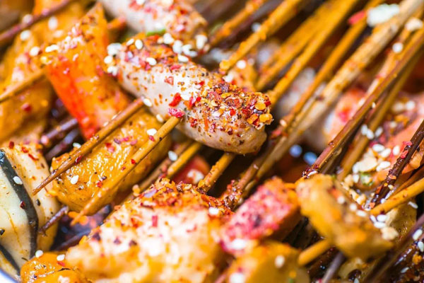 倾品油卤串串加盟学员制作成品