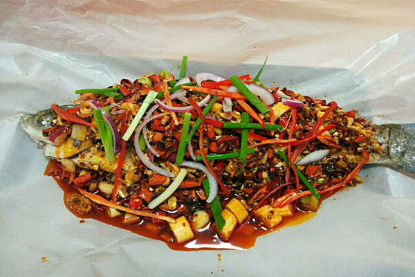 学习纸包鱼实体图